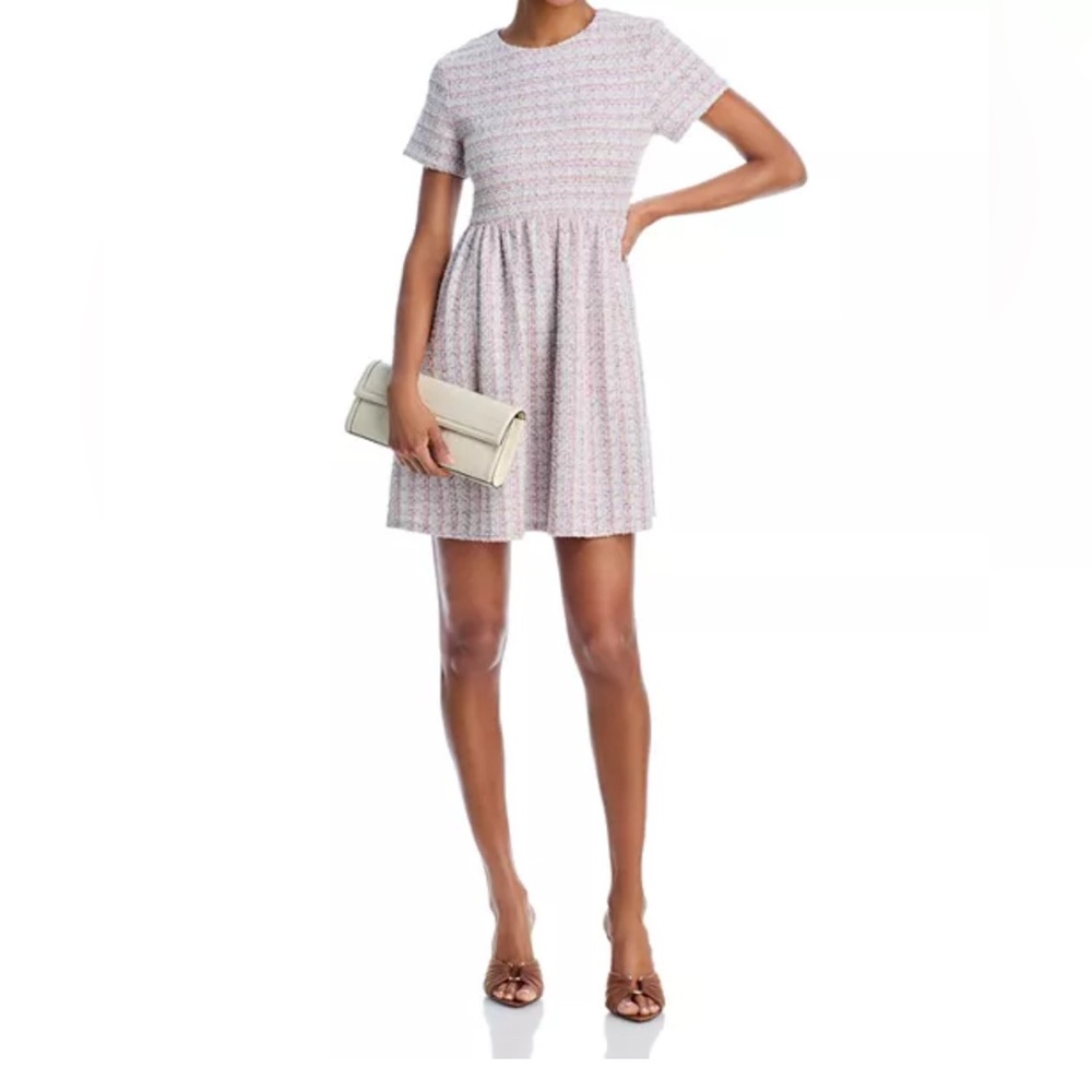 AQUA from Bloomingdale’s Rainbow Tweed Dress - Exclusive